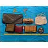 Image 7 : Lot of Vintage Purses (Flask Design, Checker Pattern, Square Shape, Etc.)