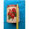 Image 3 : (3) Large To Small Vintage Containers w/ Floral Design (Deco ware)