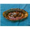 Image 2 : (3) Vintage Carnival Glass Trays (Floral Design) Good Condition