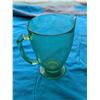 Image 1 : Vintage Uranium Glass Pitcher 7"