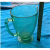 Image 2 : Vintage Uranium Glass Pitcher 7"