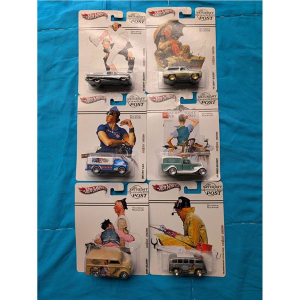 Complete Set of "The Norman Rockwells Show/Series" Hot Wheels Cars Collectables All Factory Sealed