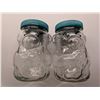 Image 1 : (2) Matching Vintage Kraft Peanut Butter Glass Jars (possibly 1989)
