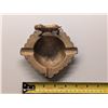 Image 3 : Vintage Brass Ashtray w/Boxer Dog and (3) Decor Brass Cats