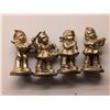 Image 1 : (4) Made in Canada Vintage Brass Figurines Inspired by The German Hummel Series
