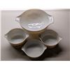 Image 1 : Set of (4) Pyrex Vintage Mixing Bowls w/ Pattern (Great Condition)
