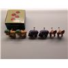 Image 1 : Lot of Vintage Animal Designed Accents (Drawer Knobs) and Original Box w/ (4) Apple Accents