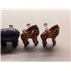 Image 4 : Lot of Vintage Animal Designed Accents (Drawer Knobs) and Original Box w/ (4) Apple Accents