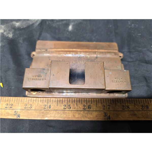 Antique Aladdin copper accessory holder