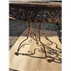 Image 4 : Wrought iron garden/ metal table- 31"W by 29"H