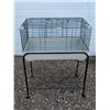 Image 1 : Animal Cage (Smaller Animal) 31"x19"x17-40" w/ Wheels and Lower Shelf
