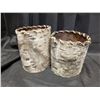 Image 1 : (2) Birch Bark Baskets