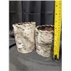 Image 2 : (2) Birch Bark Baskets