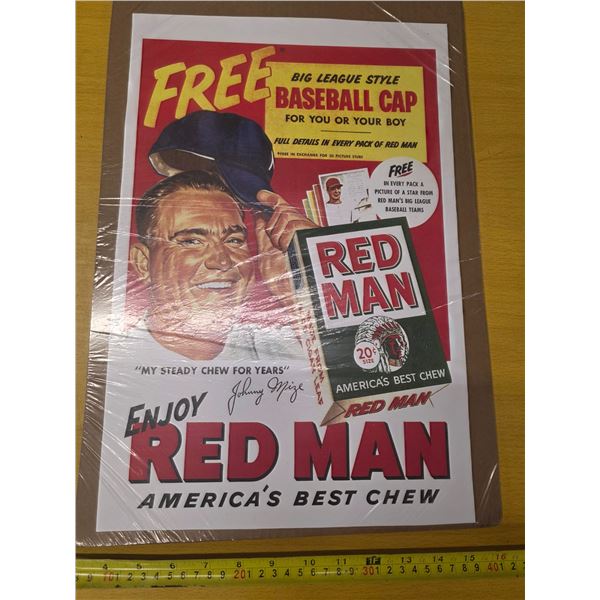 Redman chewing tobacco poster