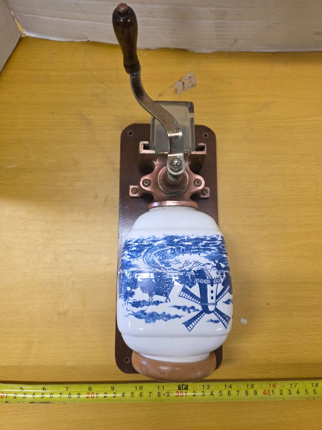 Deft blue wall mount coffee grinder - Schmalz Auctions