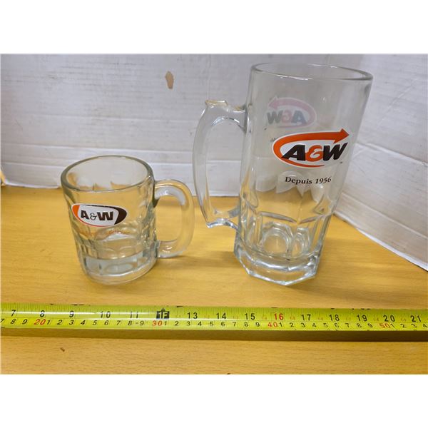 2 A&W mugs