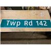 Image 1 : TWP RD 142 highway sign- 58" by 12"