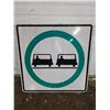 Image 1 : passing lane highway sign- 30" by 30"