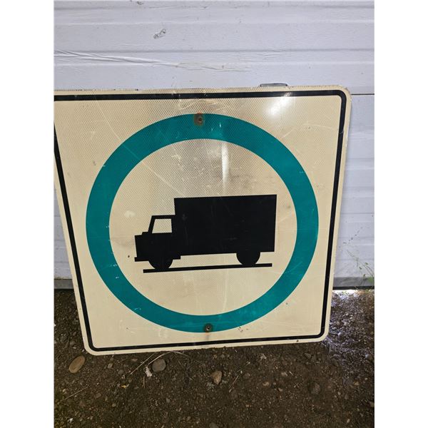 Truck route highway sign-30" by 30"