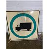 Image 1 : Truck route highway sign-30" by 30"