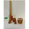Image 2 : Vintage Nesting Dolls. Wood/Veneer. Well made.