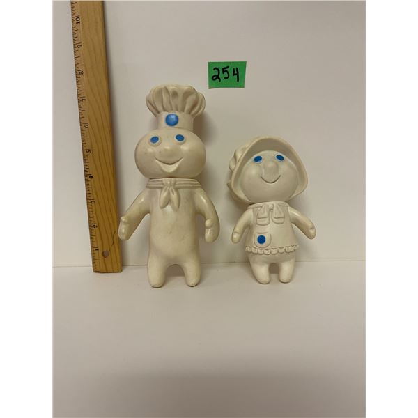 Pillsbury Dough Boy & Girl. Good used condition.