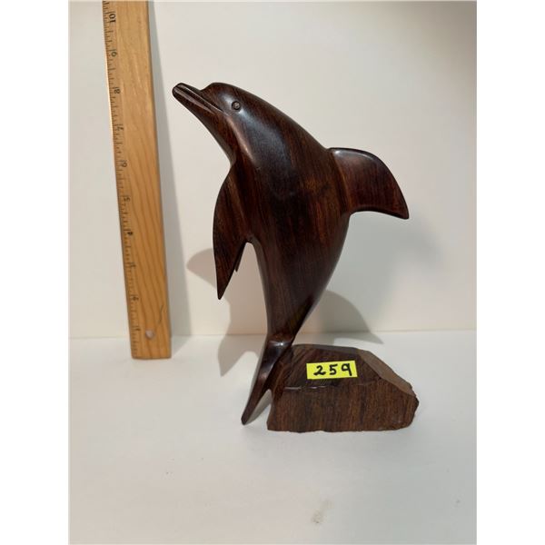 Ironwood Dolphin sculpture