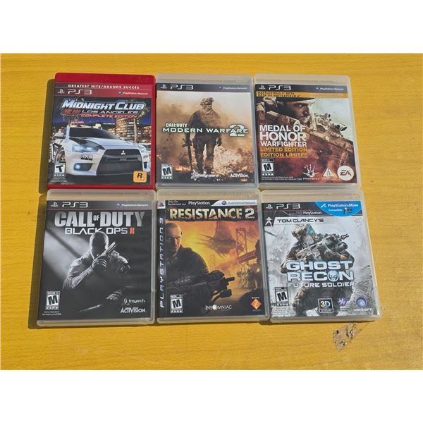 6 PS3 games- ghost recon