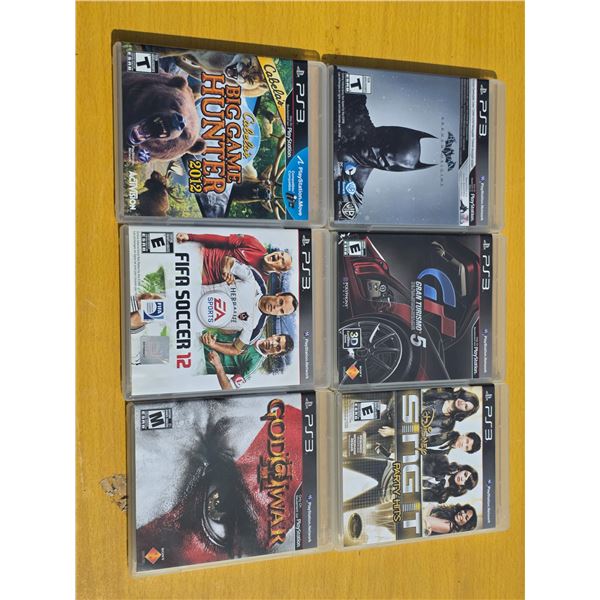 6 PS3 games- god of war 2