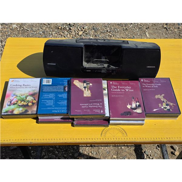 Cooking dvds and sirus xm system