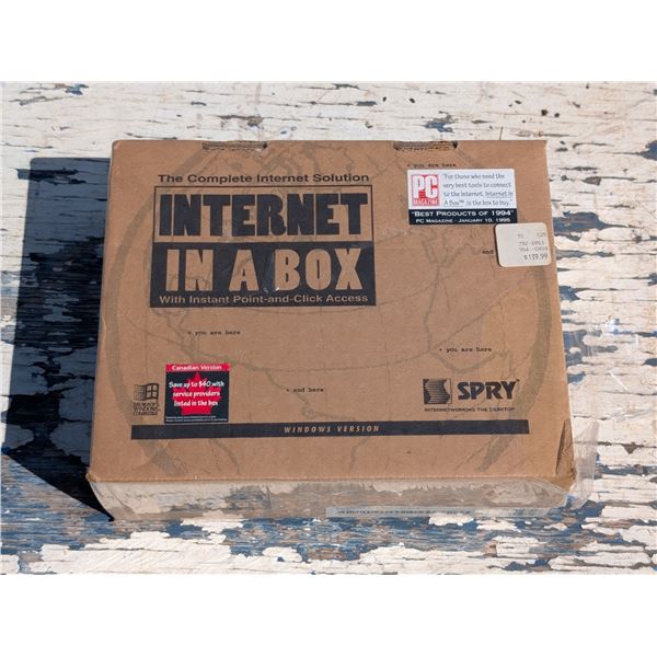 Vintage 1995 Never Opened SPRY "Internet In A Box"