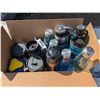Image 1 : Boxful of Water Bottles (some Never Used) and Thermos