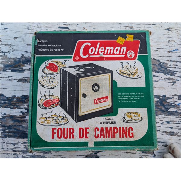 Vintage Coleman Portable Fold Out Camp Oven w/ Original Box