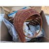 Image 1 : Box full of Misc. House Items (Decorations, Craft supplies, Thread, and etc.)