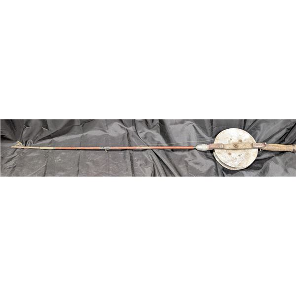 Vintage 32" Rod Fishing Rod w/ Steel and Wood Handle