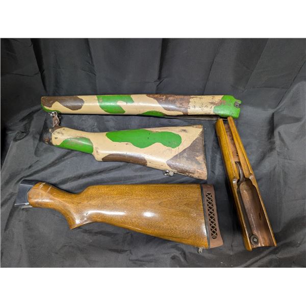 Lot of Vintage Wooden Rifle Decor/Parts