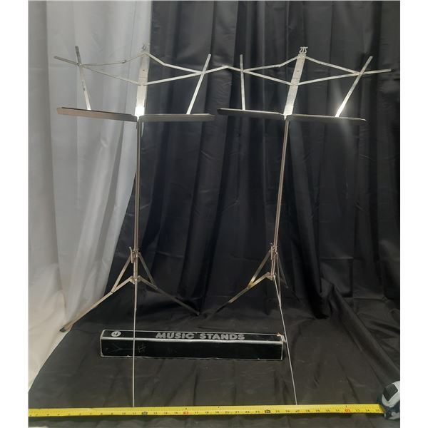 (2) Music Stands. (Height 38")