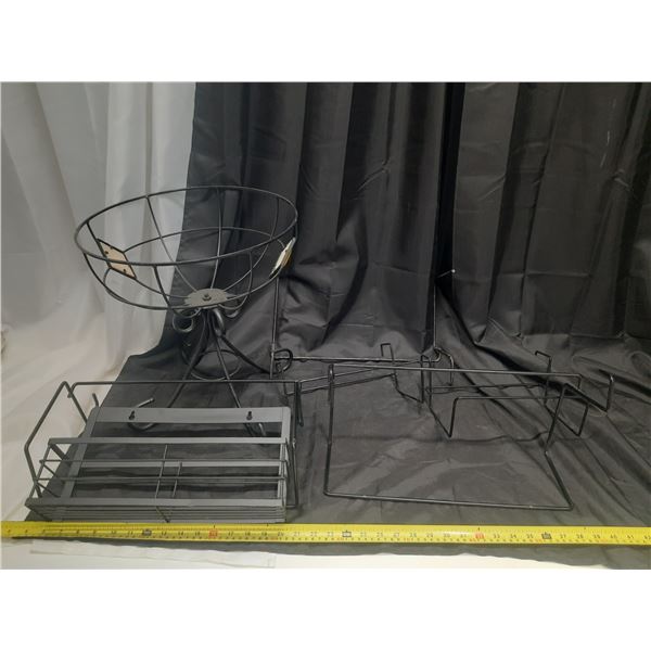 Lot of Planter Basket Stand, Railing Planter Holders of Different Sizes.