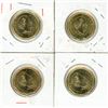 Image 2 : (2) 2020 and (2) 2022 Canadian Uncirculated Proof Like One Dollar Coins.