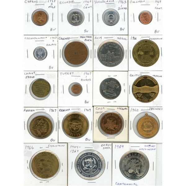 Lot of Foreign Currency, Tokens, etc.