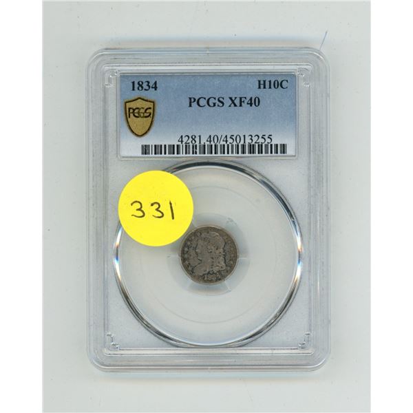 1834 U.S.A Five Cents - H10C - PCGS XF40.