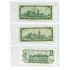 Image 2 : (3) Canadian One Dollar Bills (2) 1967 Bills With Canadas First Parliament Buildings (1) 1973 Scenes