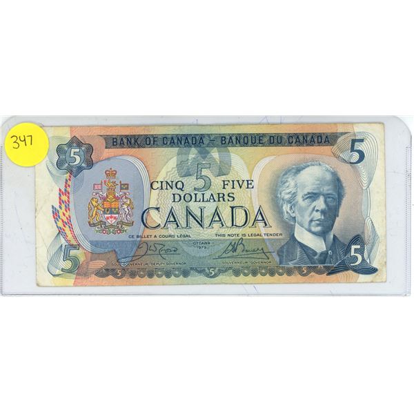 Canadian Five Dollar 1979 FT Sir Wilfrid Laurier 7th Prime Minister