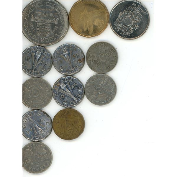 Lot of Misc. Vintage Canadian Coins