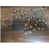 Image 1 : (7) Variety Bracelets (beaded, Musical Coins, Steel, etc.)