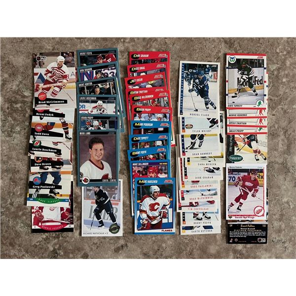 Lot of 43 different hockey cards. All guys from Sask. Mixed Brands. Mixed Years.