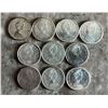 Image 2 : Lot of 10 Canadian Centennial Silver dimes from 1967.