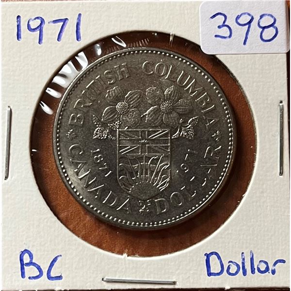 1971 Canadian British Columbia Dollar.