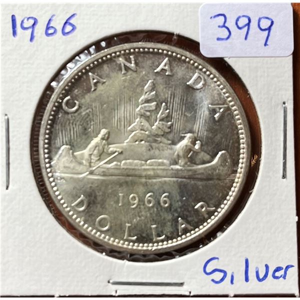 1966 Canadian Silver Dollar.