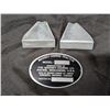 Image 1 : (2) Massey Harris Mounting Brackets Holder Plus Blank Serial Number Tag